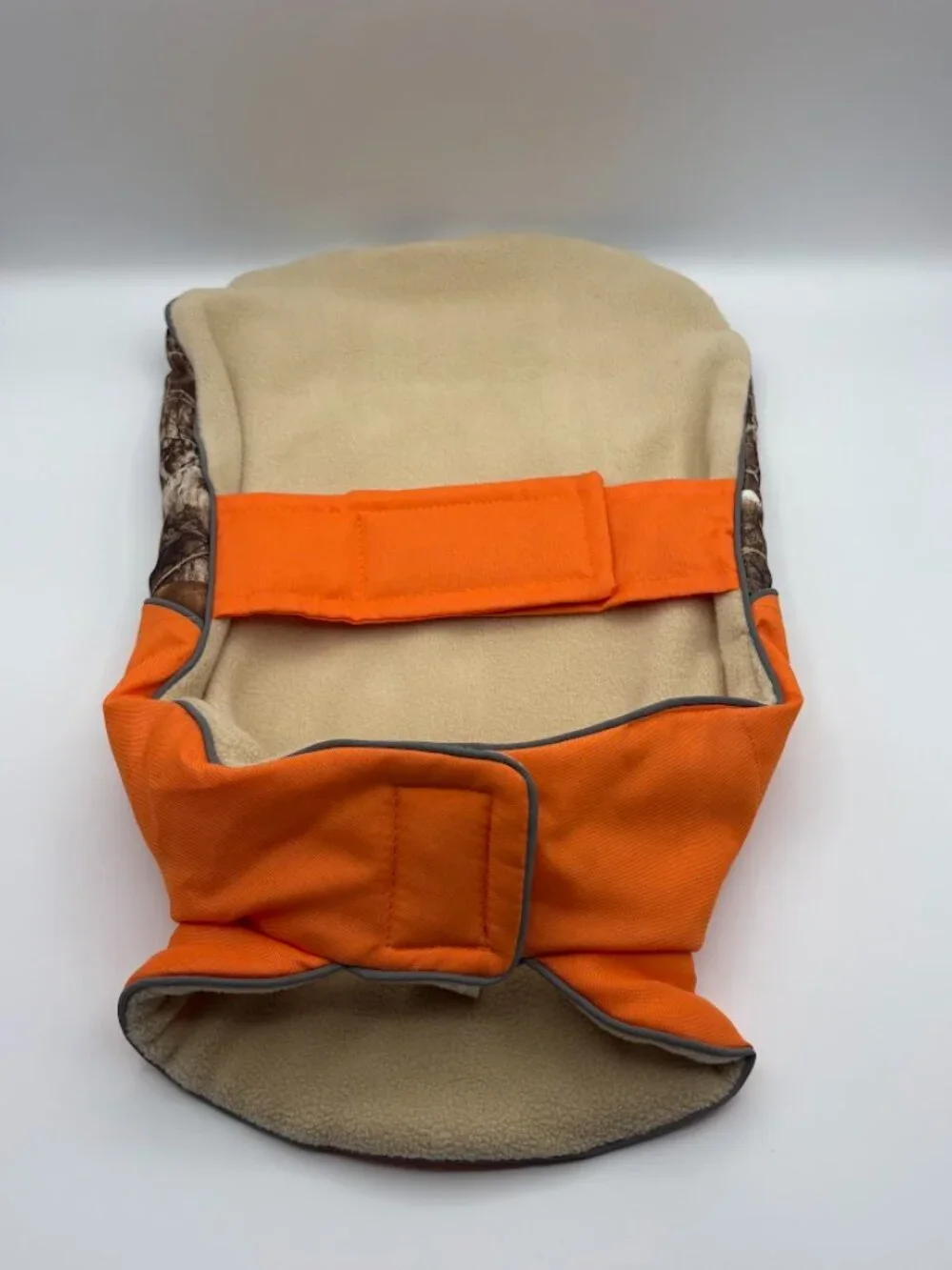 Realtree Edge Camo Dog Jacket Medium Orange Fleece Lined Reflective Hunting Vest